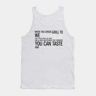 You can taste and delicious burger Tank Top